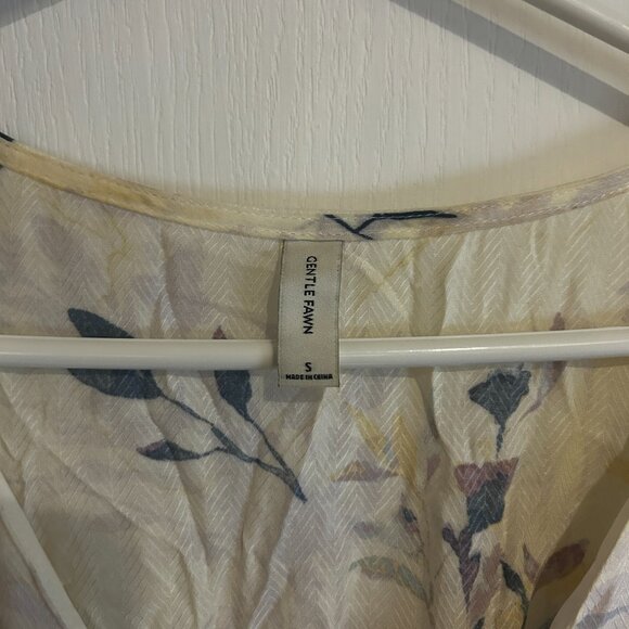 Gentle Fawn Floral Wrap-Style Mini Dress – Size S - Picture 2 of 3